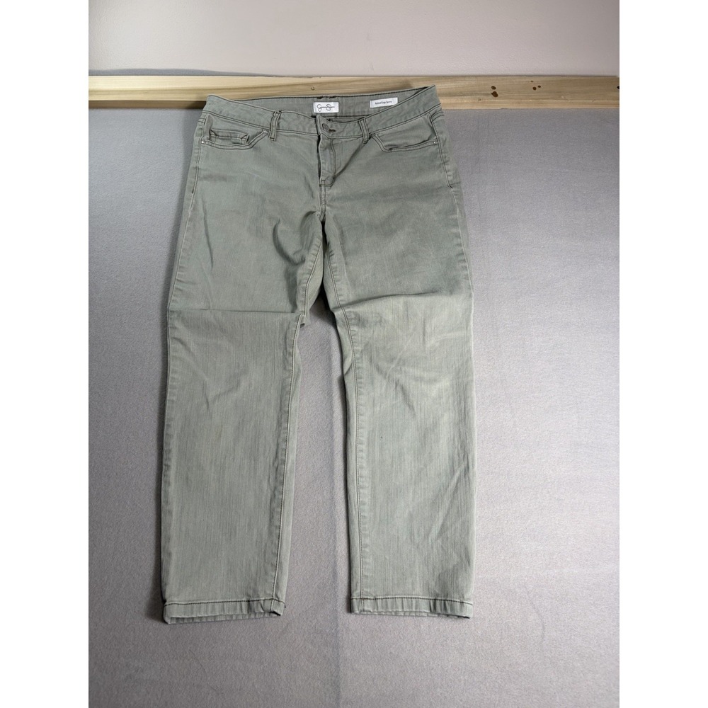 Rolled Crop Skinny14 / 34 Green (sage/olive tone) Jessica Simpson Jeans Ankle